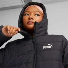 Puma quilted jacket Essential with hood (padded, warm) black Women